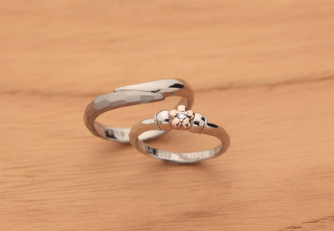 お花が咲いた 結婚指輪 ブログ 結婚指輪とジュエリーリフォームのkatsuki