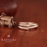 枝をデザインした結婚指輪☆熊本店