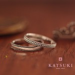 燻し仕上げ☆結婚指輪