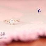 婚約指輪　0.506ct ピンクゴールド