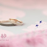 結婚指輪　ピンクゴールド☆いぶし