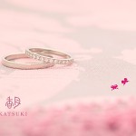 結婚指輪　プラチナハーフエタニティ☆