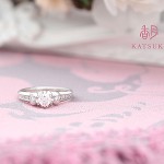 婚約指輪　プラチナ☆0.3ct