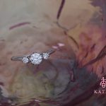 豪華な輝きの婚約指輪☆プラチナ