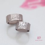 ボリューム感が豪華なフルオーダーの結婚指輪