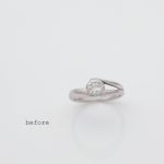 １カラットのダイヤモンドが煌めく婚約指輪＜リフォーム＞