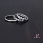 受け継がれたダイヤモンドが輝く婚約指輪と結婚指輪＜リフォーム＞