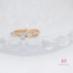 0.1ctダイヤモンドの婚約指輪【フルーリ】