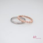 異なるデザインの結婚指輪【メテオール・ドゥー】＆【ベルガモット】