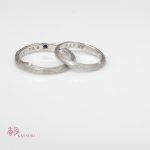 プラチナ木目の結婚指輪【マロニエ】