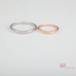 王道シンプルニュアンスカーブの結婚指輪【ベルクールブ】