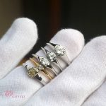 ダイヤモンドを爪で留めない婚約指輪【ミモザ】
