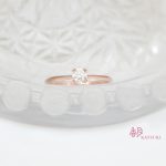 千葉県のお客様/ピンクゴールドの婚約指輪【シャンス】