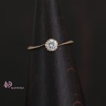 熊本のお客様/イエローゴールドの婚約指輪【フルーリ・ドゥー】