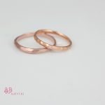 熊本のお客様/異なる面取りの結婚指輪【アヴェク・トワ】＆【エタンセル】