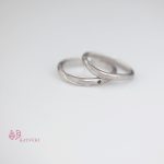 北海道のお客様/半周ずつに異なる仕上げを施す結婚指輪【メテオール】